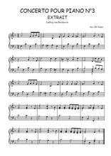 Téléchargez l'arrangement pour piano de la partition de Concerto pour piano N°3, Ier mouvement en PDF